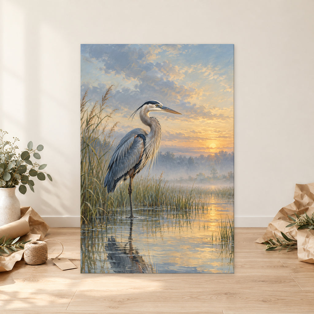 Great Blue Heron Oil Painting - 06-gift.jpg