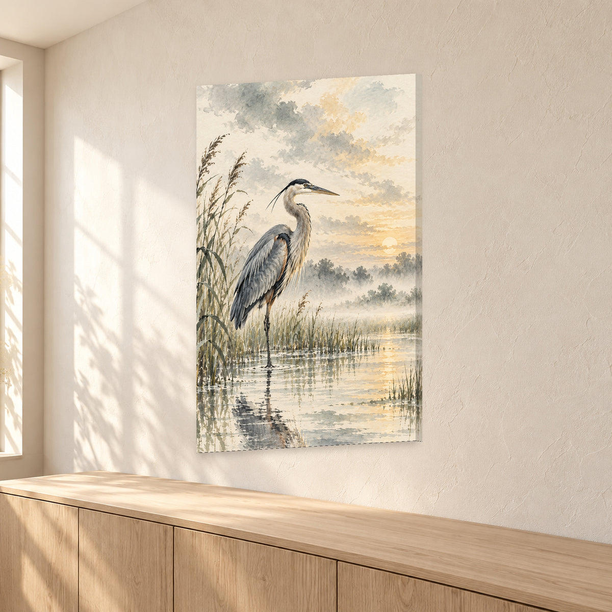 Great Blue Heron Sumi-e - 02-angle.jpg