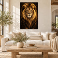 Golden Light Lion Portrait