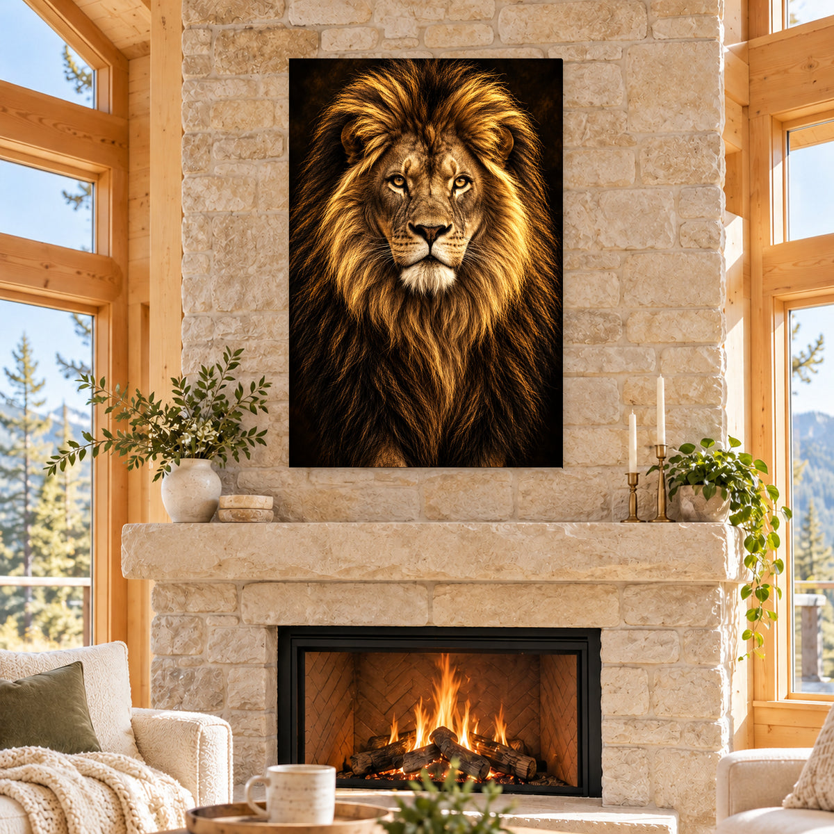 Golden Light Lion Portrait - 04-cabin.jpg