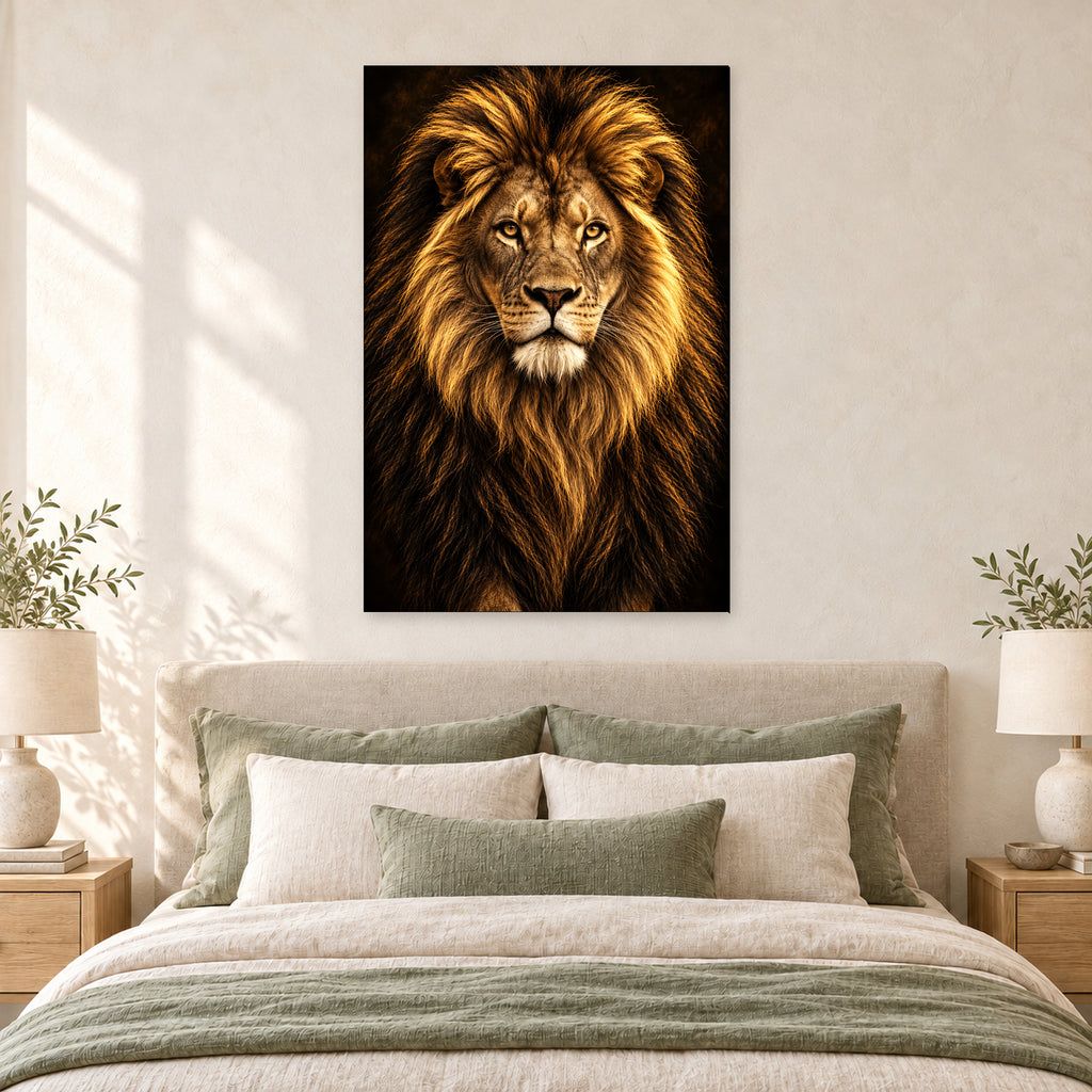 Golden Light Lion Portrait - 05-bedroom.jpg