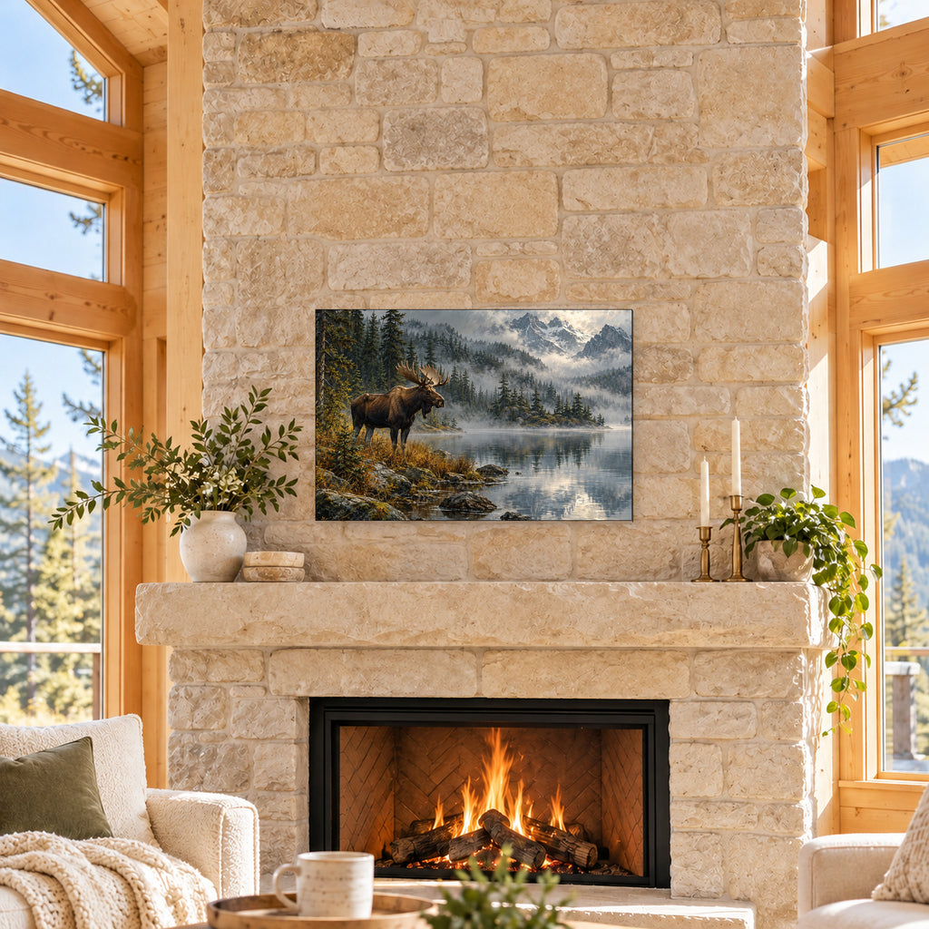 Moose by a Misty Lake - 04-cabin.jpg
