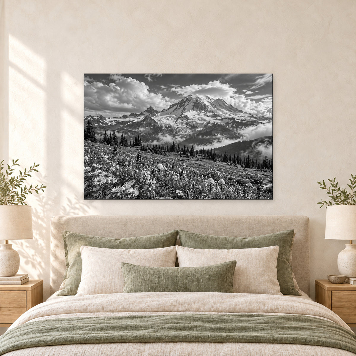 Mount Rainier Black and White Landscape - 05-bedroom.jpg