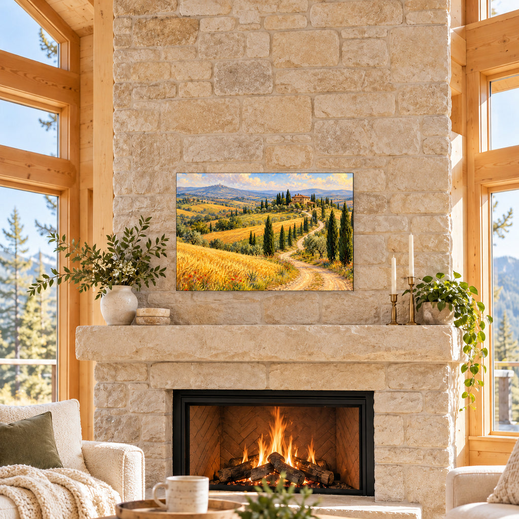 Tuscan Hills and Cypress Trees - 04-cabin.jpg