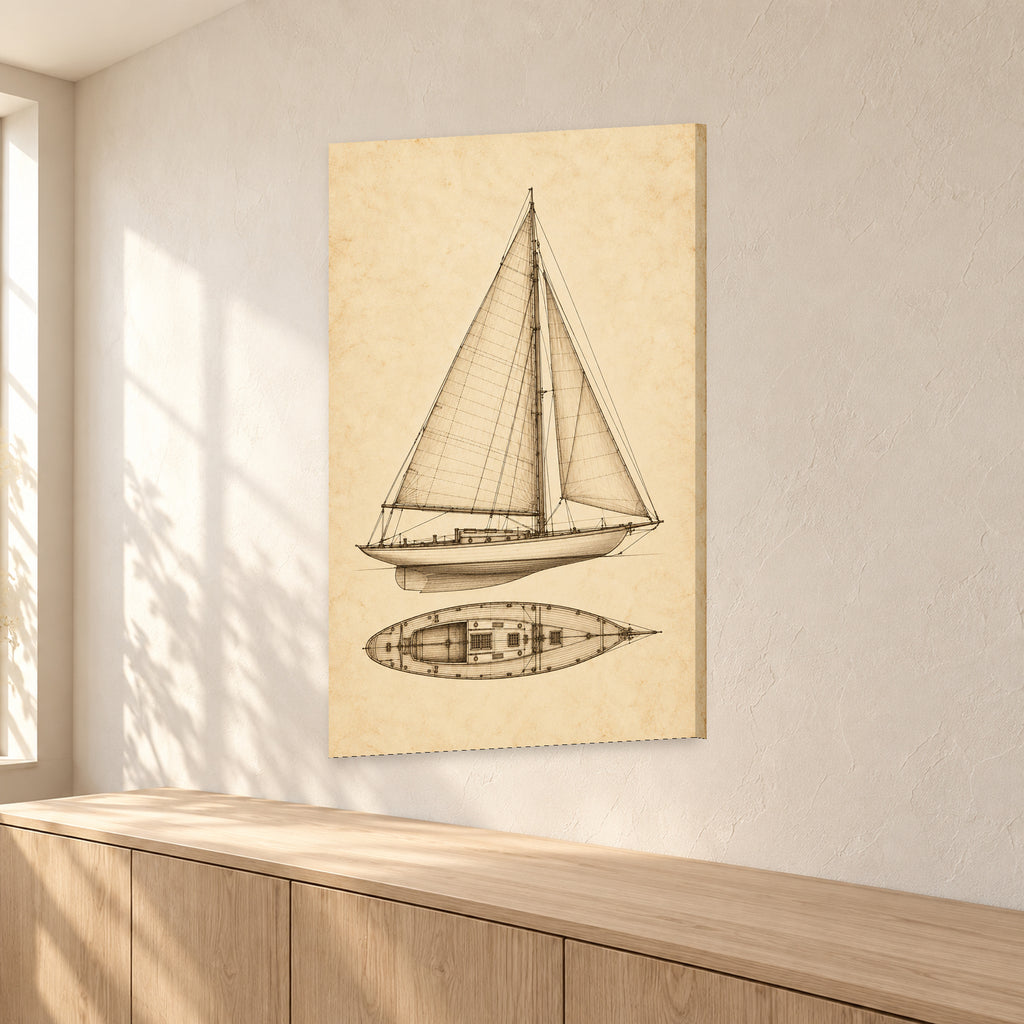 Sepia Sailboat Blueprint - 02-angle.jpg