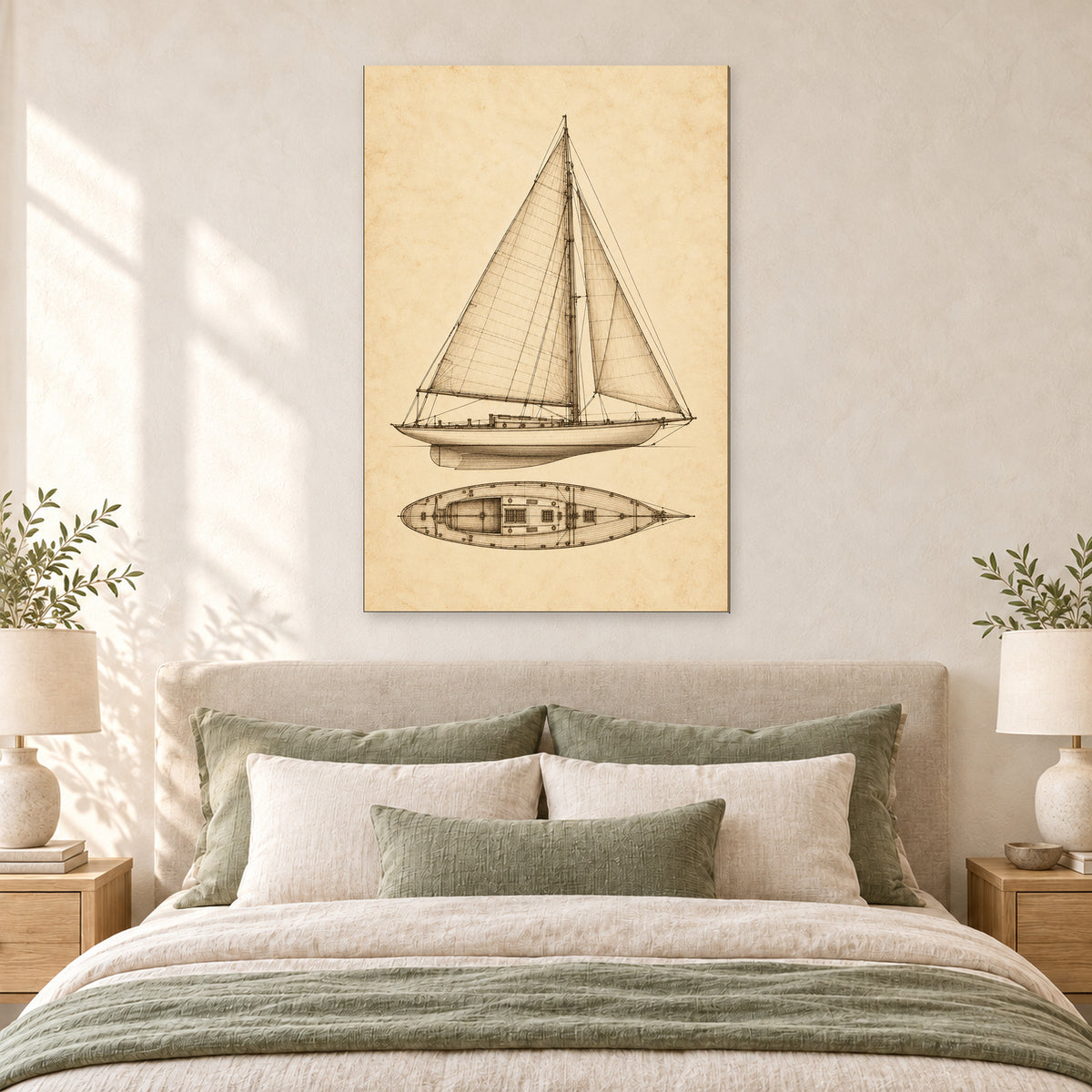 Sepia Sailboat Blueprint - 05-bedroom.jpg