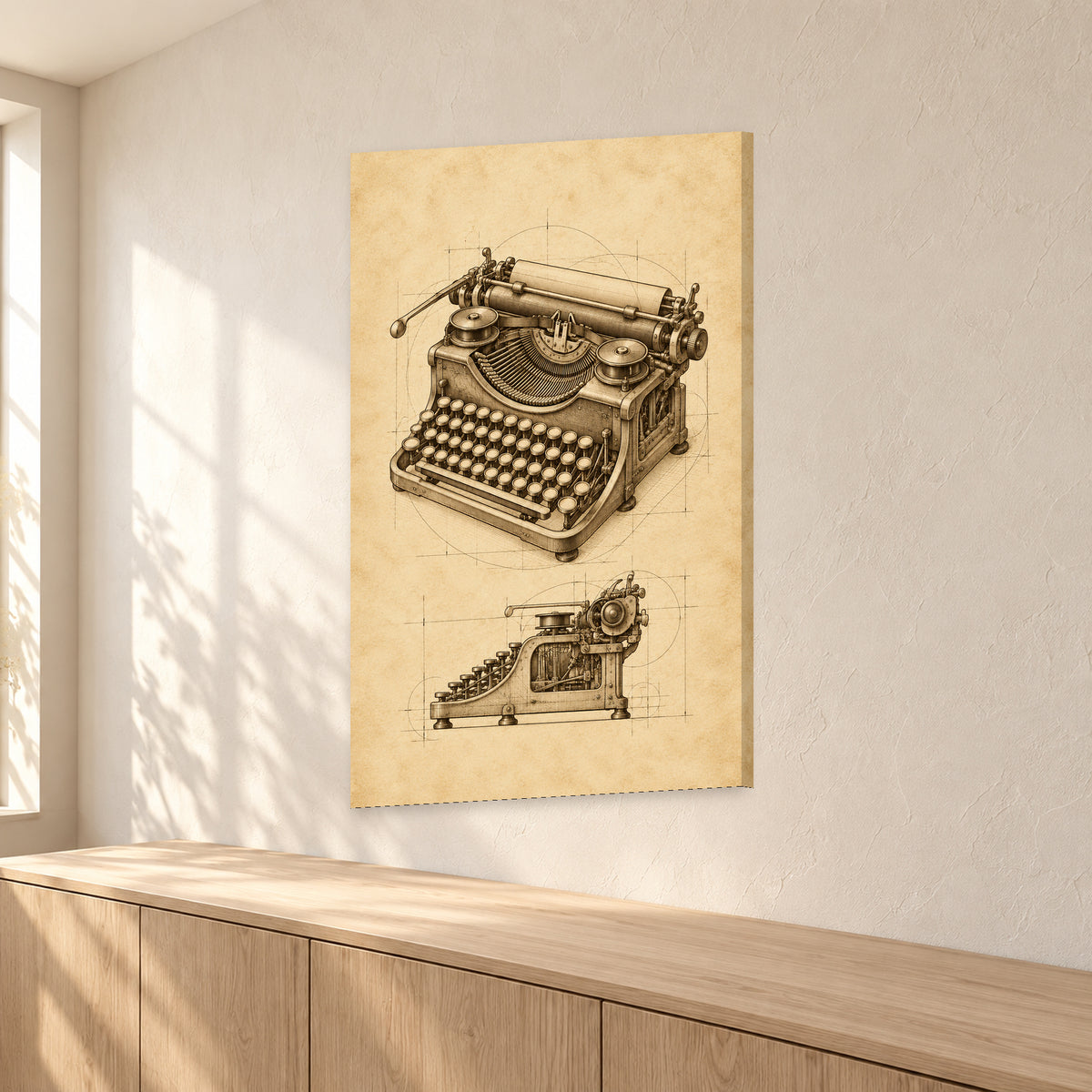 Sepia Typewriter Blueprint - 02-angle.jpg