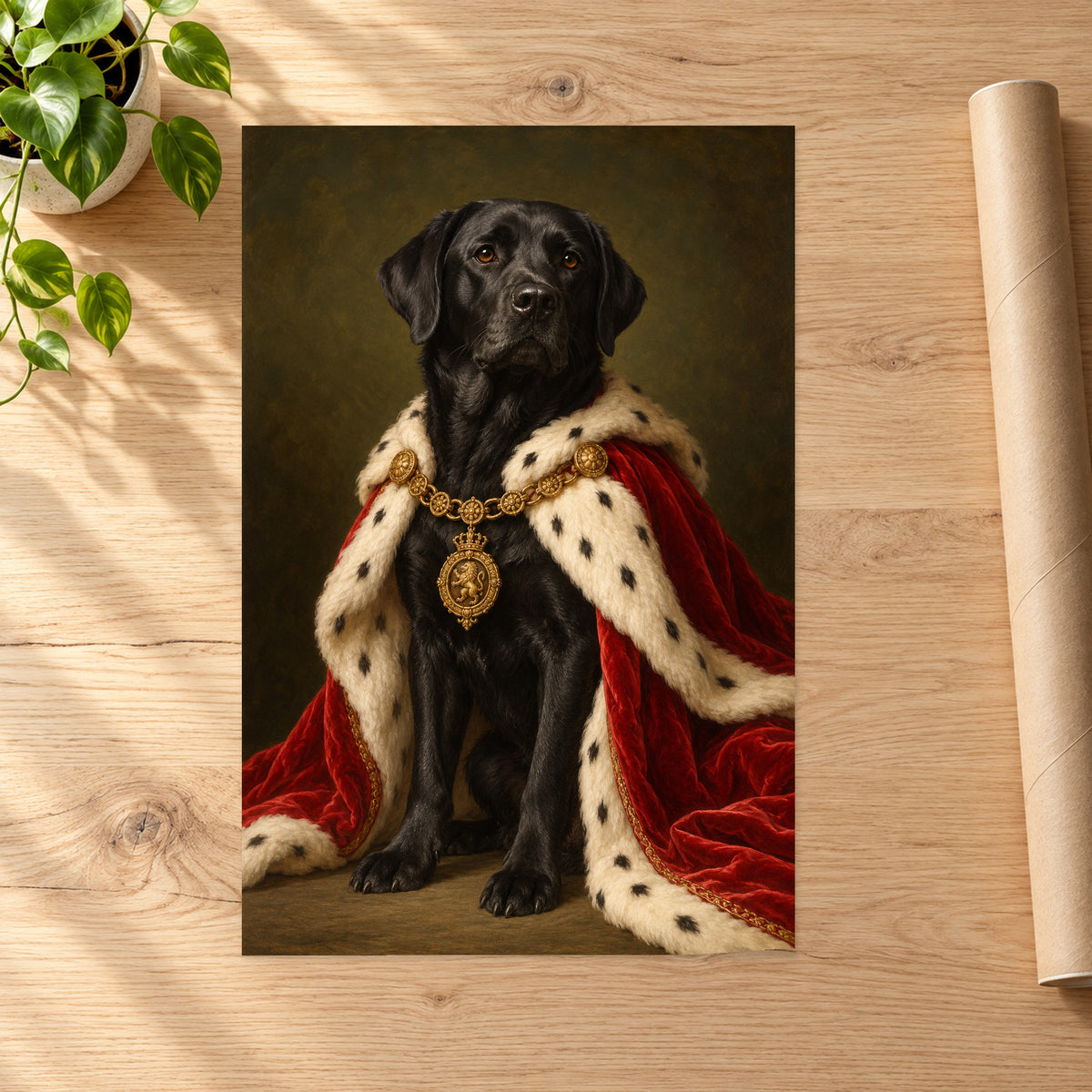 Royal Labrador Dog Portrait - 07-poster.jpg