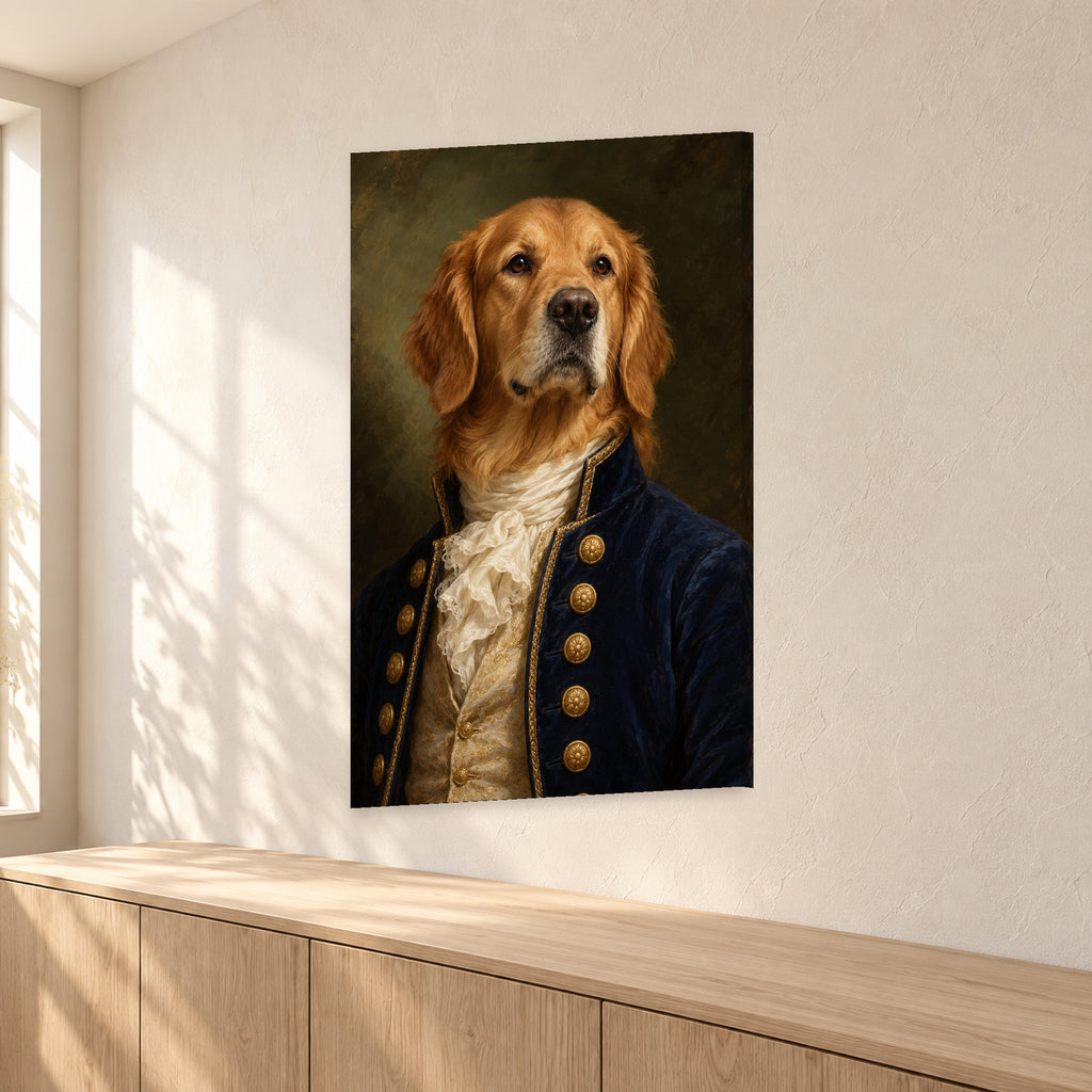 Aristocratic Golden Retriever Portrait - 02-angle.jpg