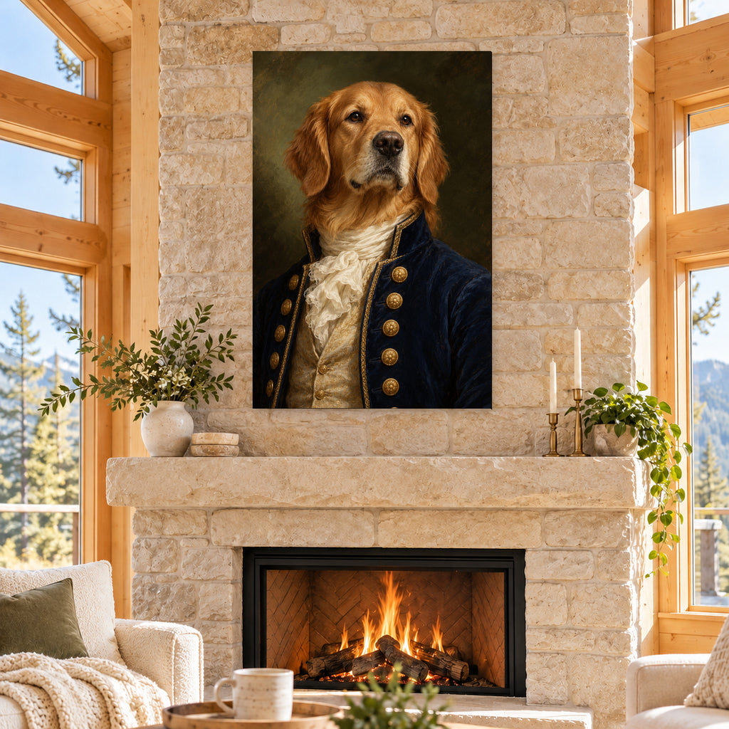 Aristocratic Golden Retriever Portrait - 04-cabin.jpg