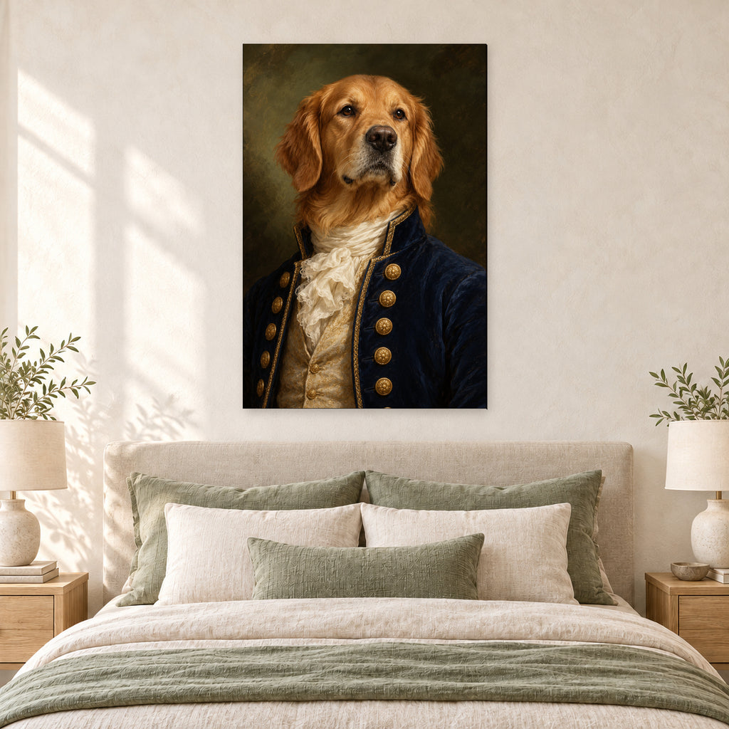 Aristocratic Golden Retriever Portrait - 05-bedroom.jpg