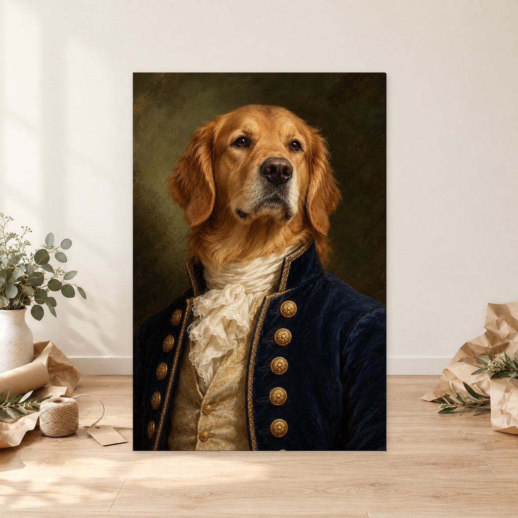 Aristocratic Golden Retriever Portrait - 06-gift.jpg