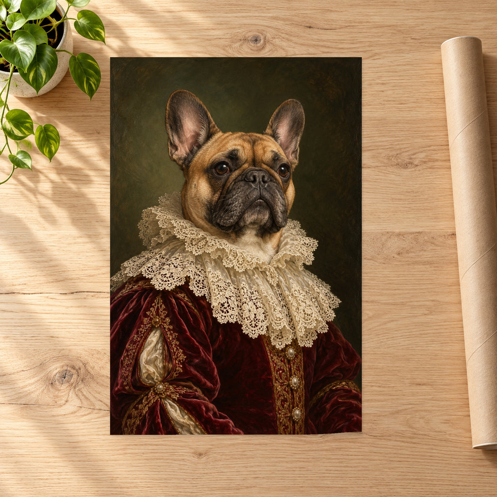 Aristocratic French Bulldog Portrait - 07-poster.jpg