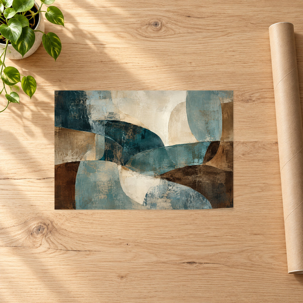 Patina Blue Abstract Horizontal - 07-poster.jpg