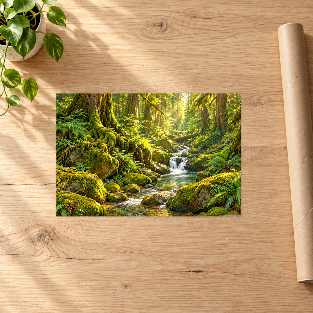 Sunlit Moss Forest - 07-poster.jpg