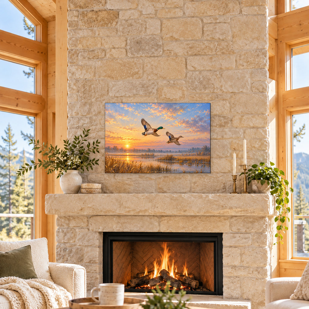 Mallard Ducks at Sunrise - 04-cabin.jpg