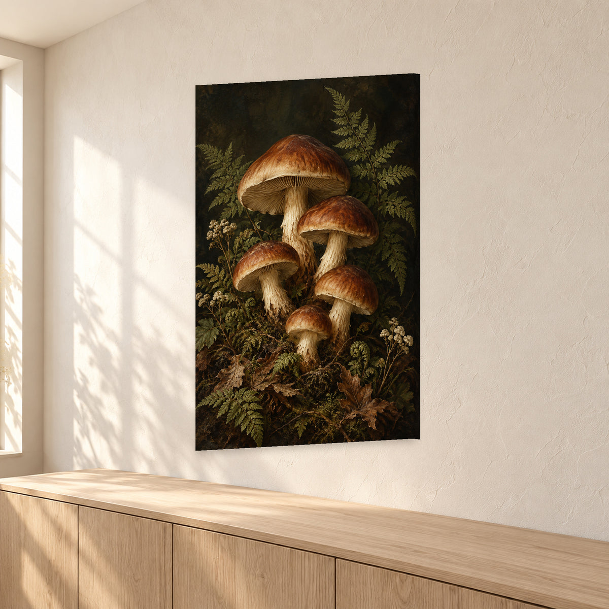 Vintage Mushroom and Fern Botanical A - 02-angle.jpg