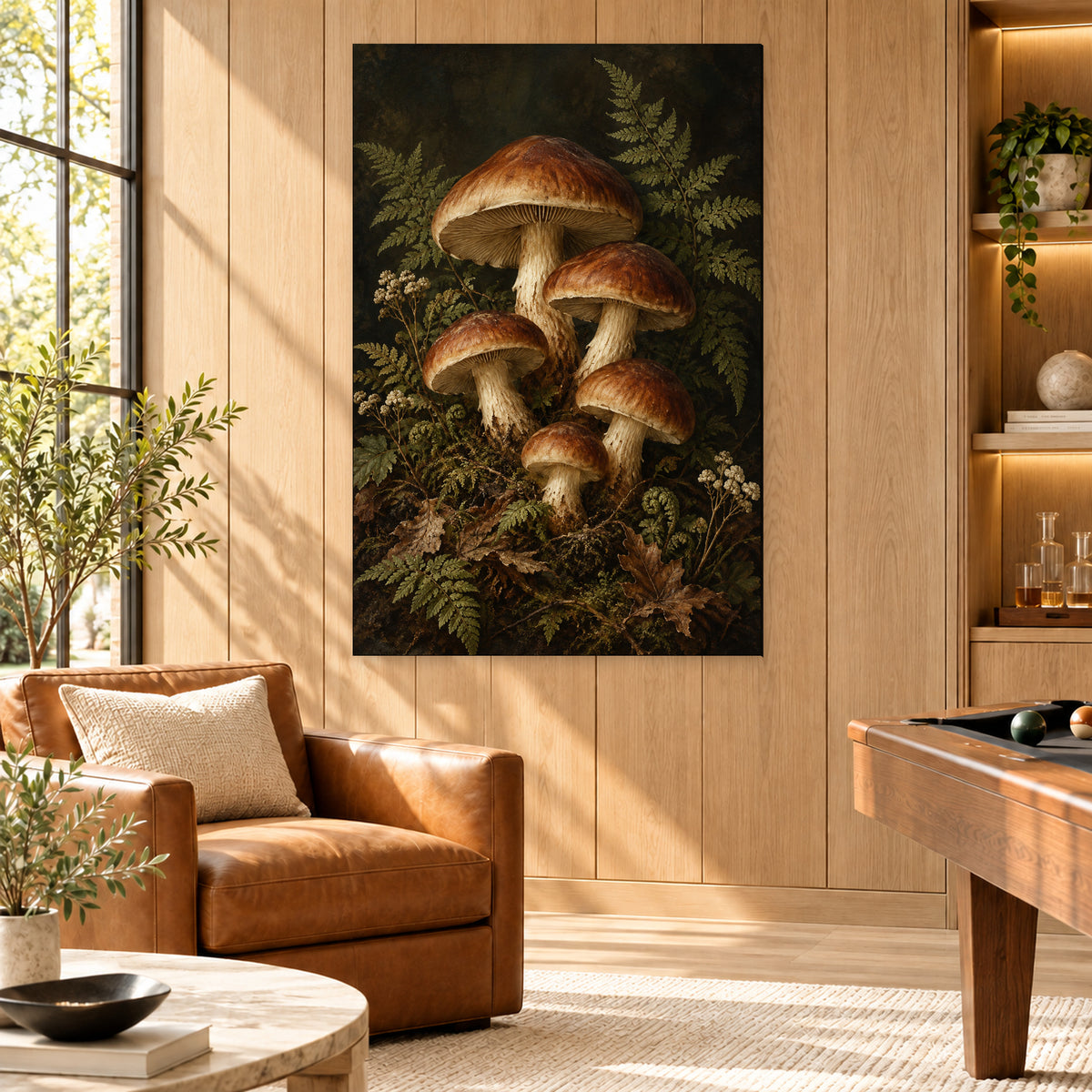 Vintage Mushroom and Fern Botanical A - 03-man-cave.jpg
