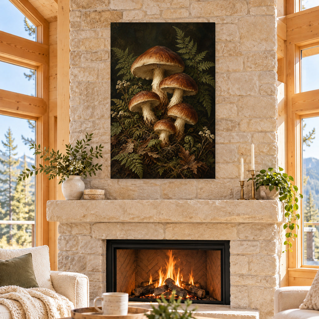 Vintage Mushroom and Fern Botanical A - 04-cabin.jpg