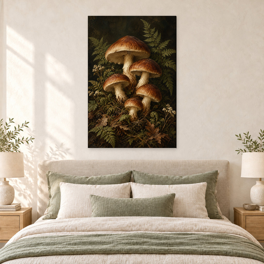 Vintage Mushroom and Fern Botanical A - 05-bedroom.jpg