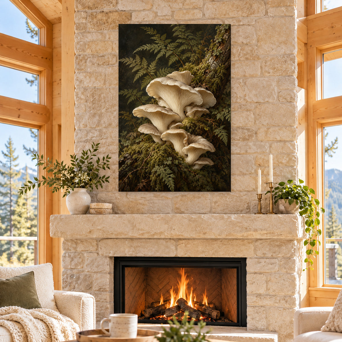 Vintage Mushroom and Fern Botanical B - 04-cabin.jpg