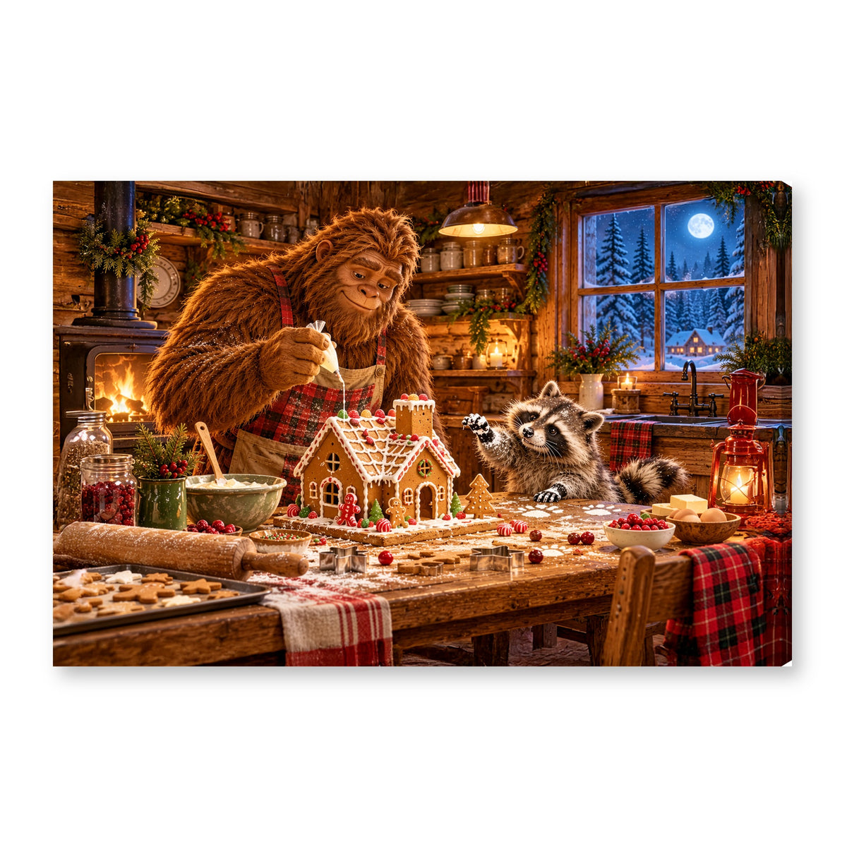 Canvas wall art on white background XM01