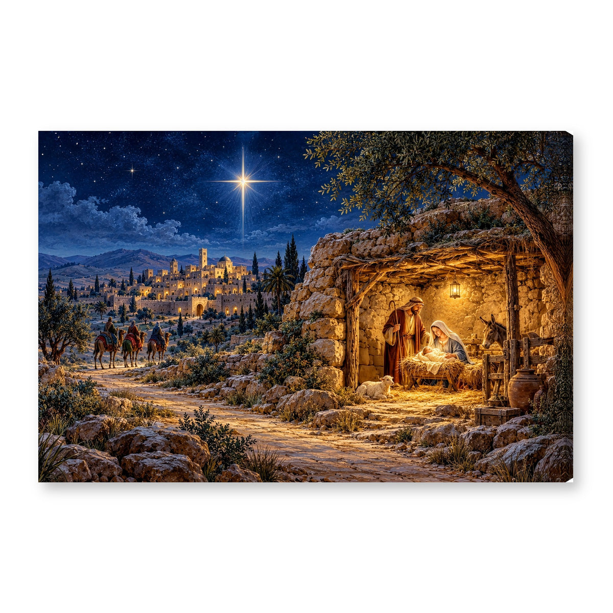 Canvas wall art on white background XM04