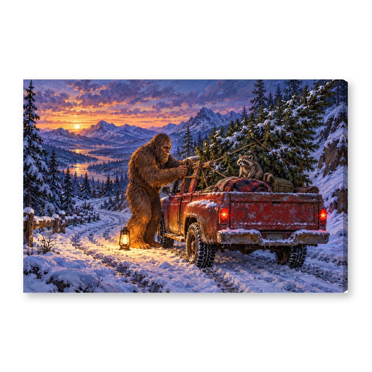 Canvas wall art on white background XM06