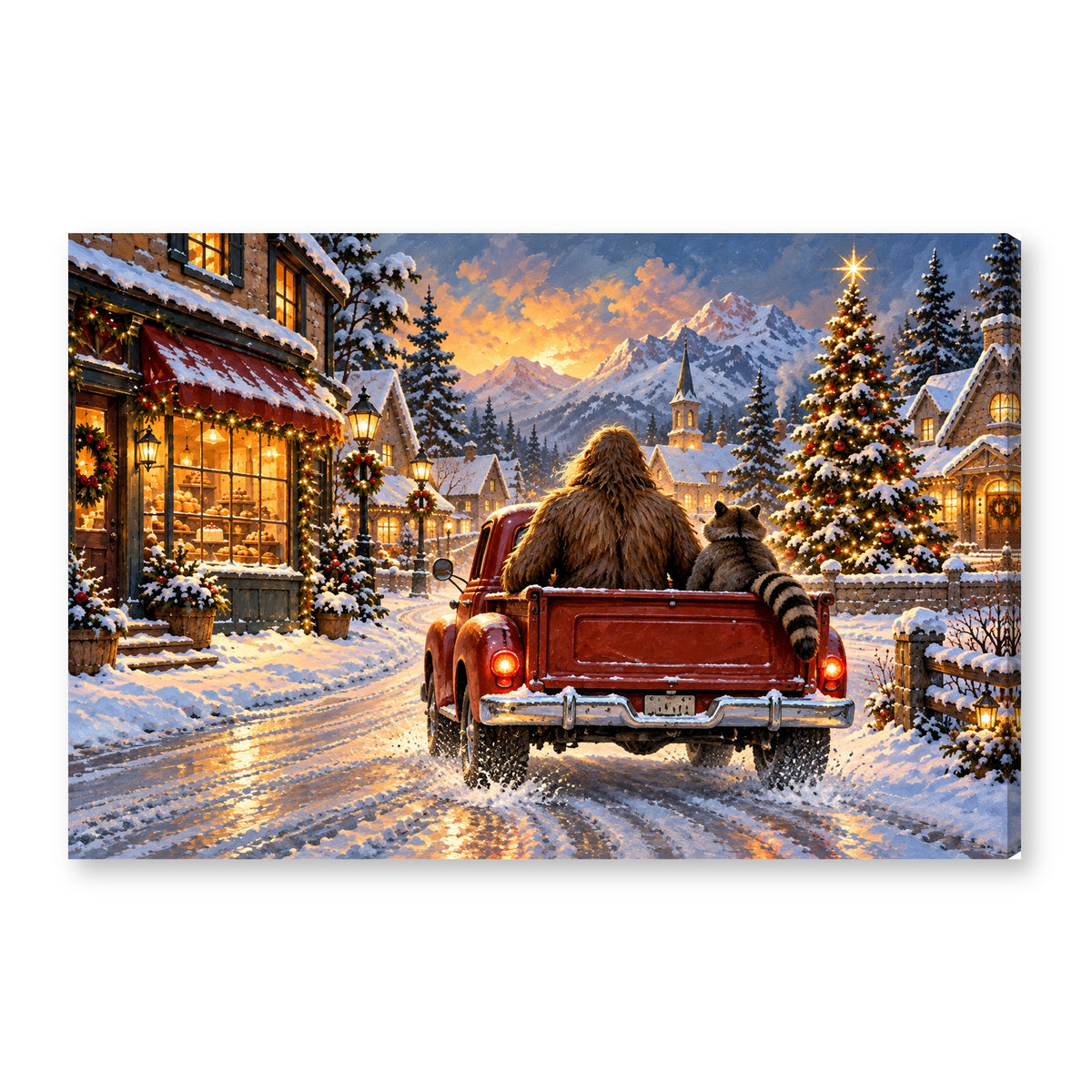 Canvas wall art on white background XM08