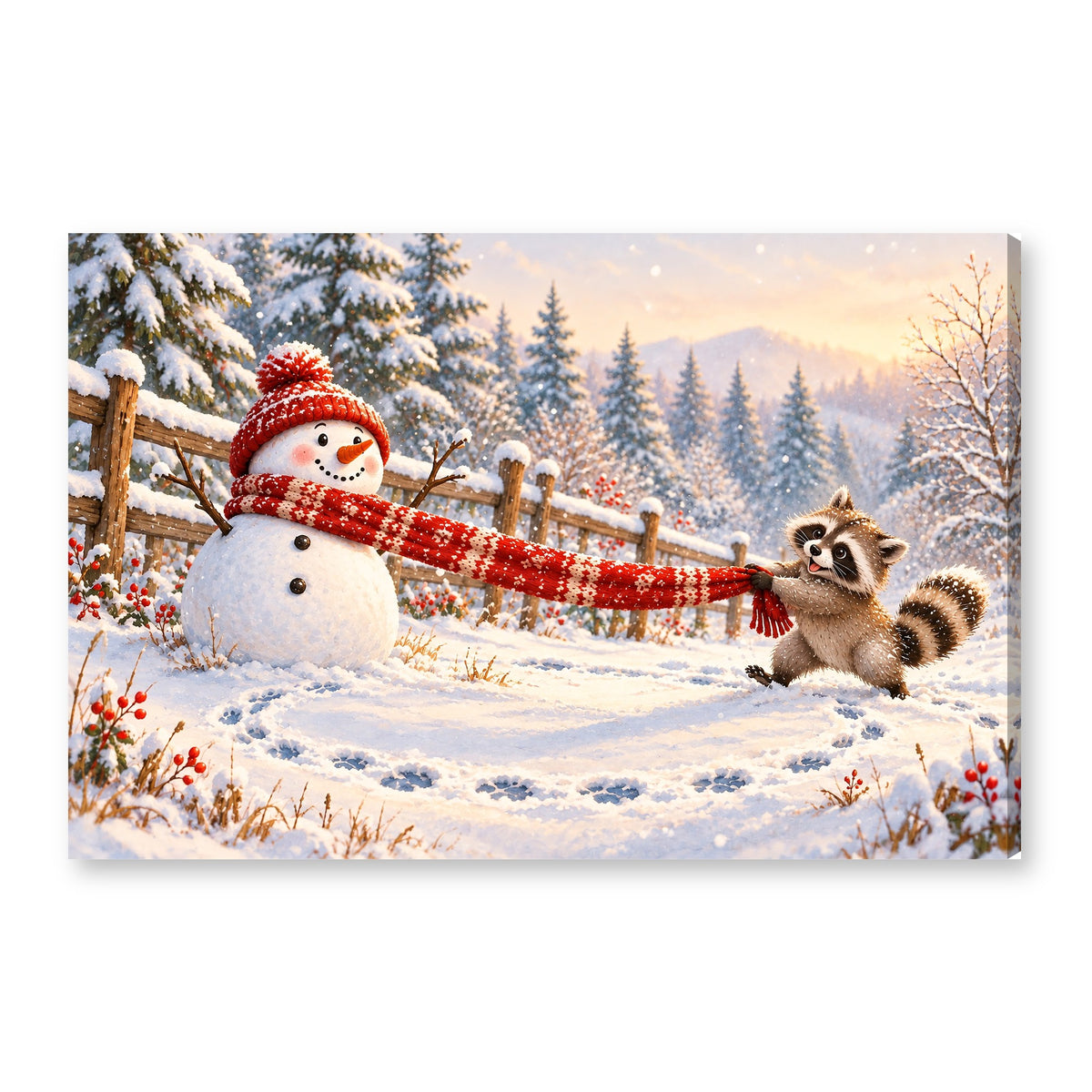 Canvas wall art on white background XM11