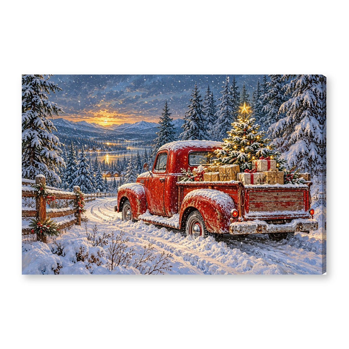 Canvas wall art on white background XM17