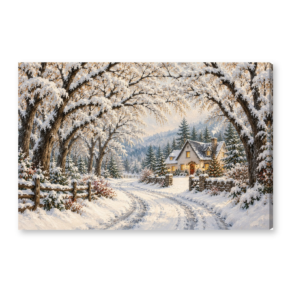 Canvas wall art on white background XM18
