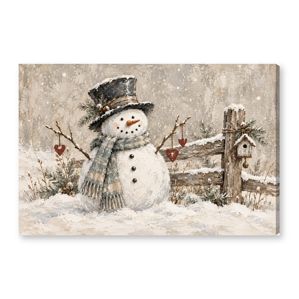 Canvas wall art on white background XM19