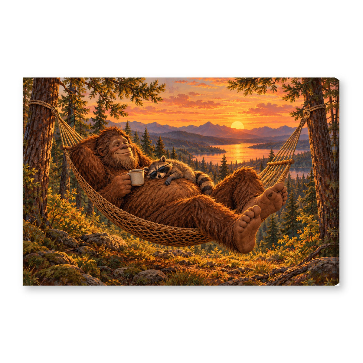 Canvas wall art on white background XM24