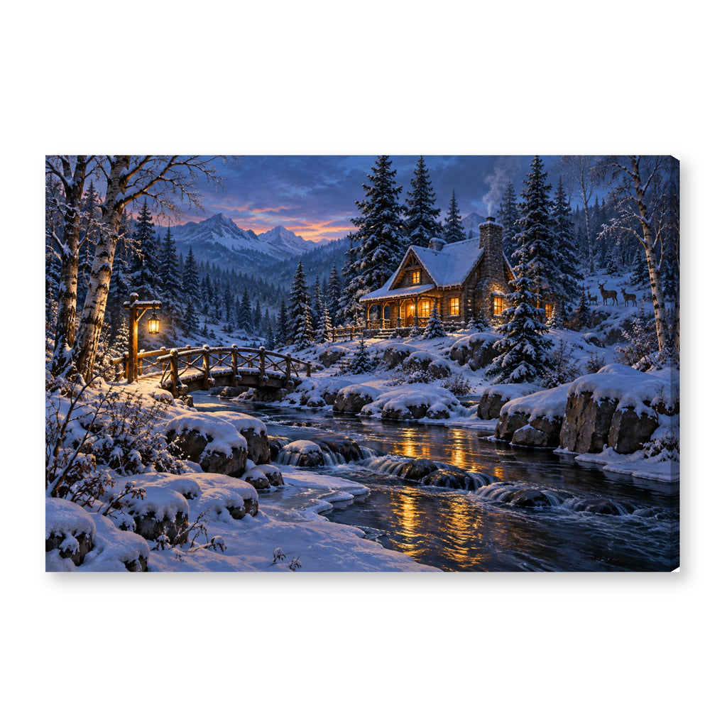 Canvas wall art on white background XM27