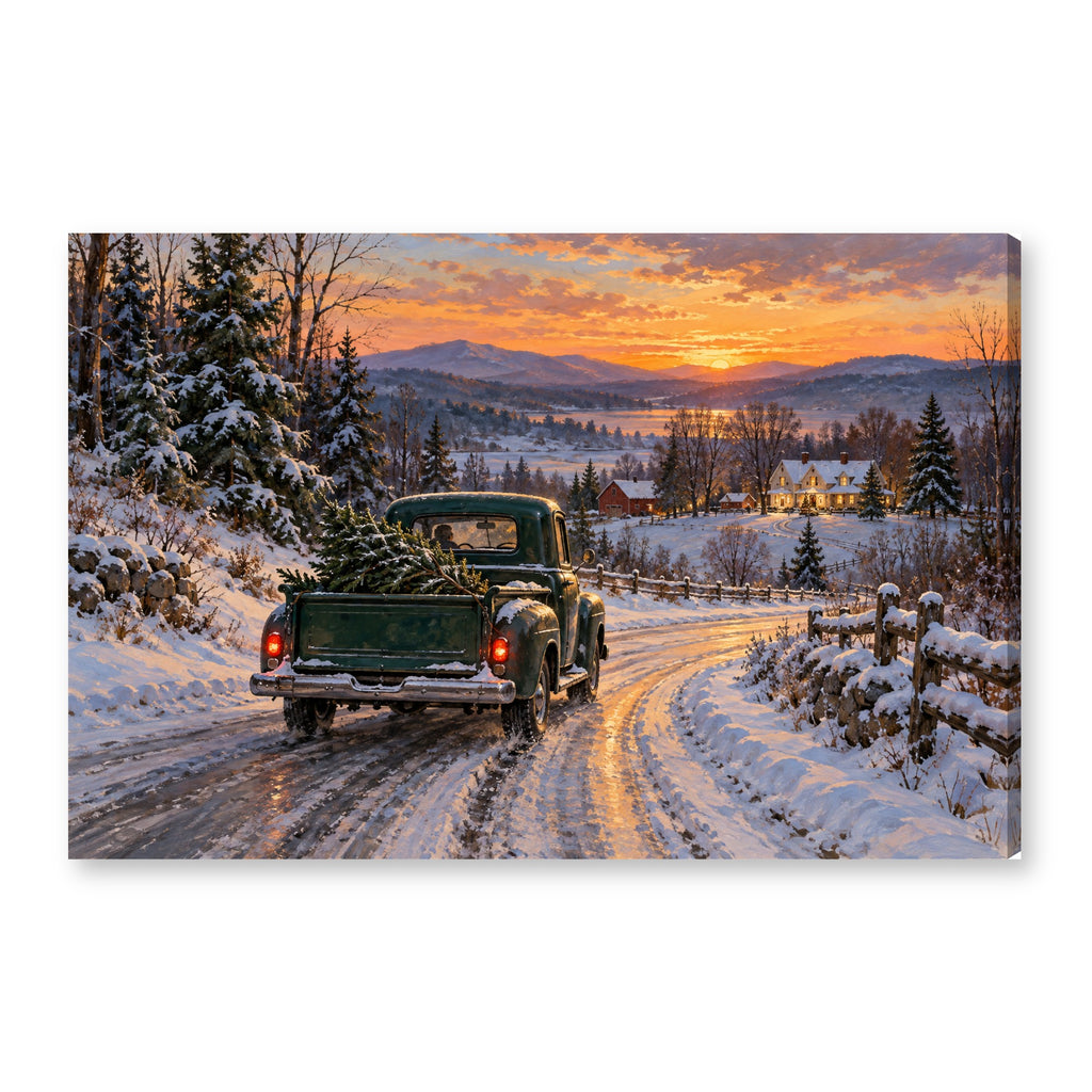 Canvas wall art on white background XM28