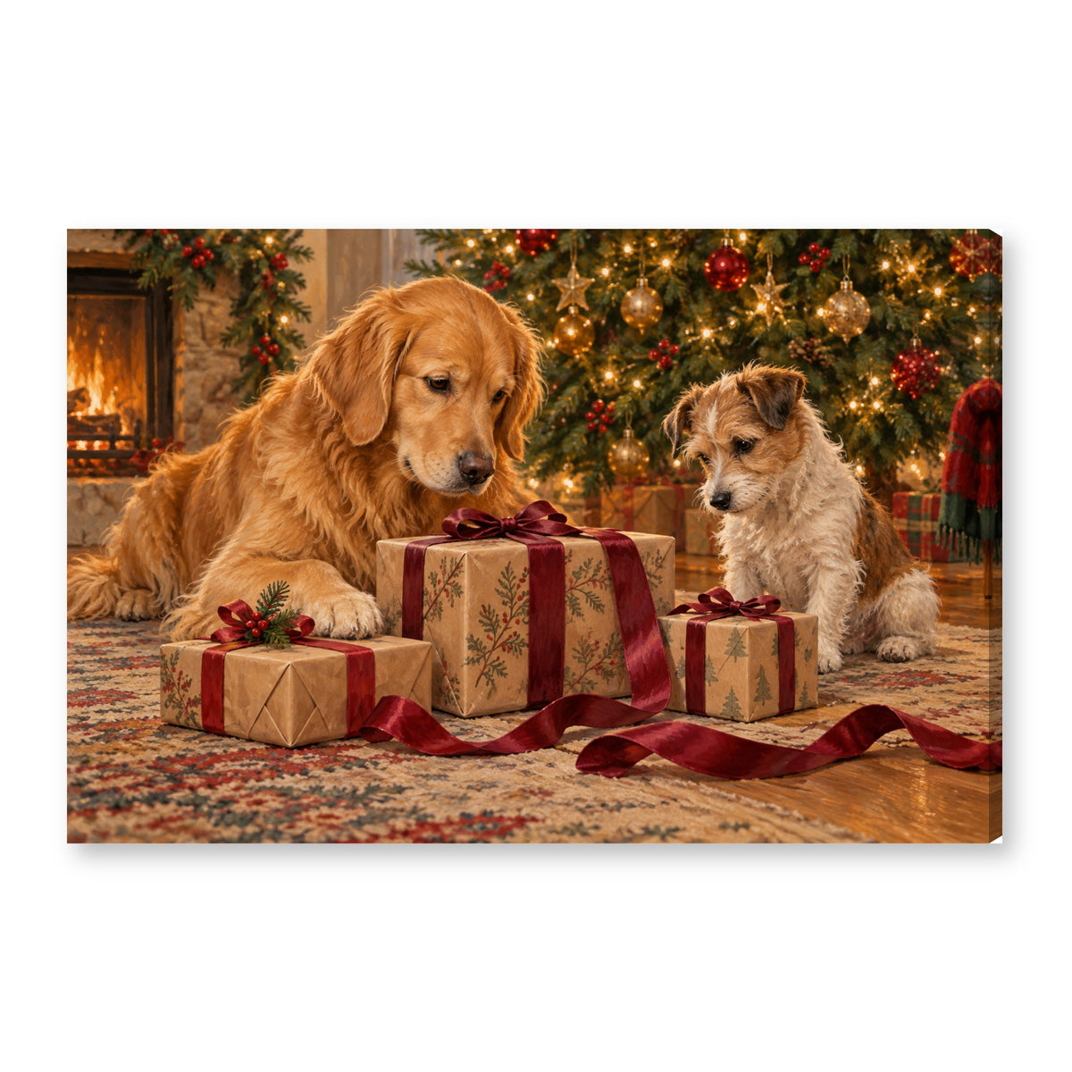 Canvas wall art on white background XM29