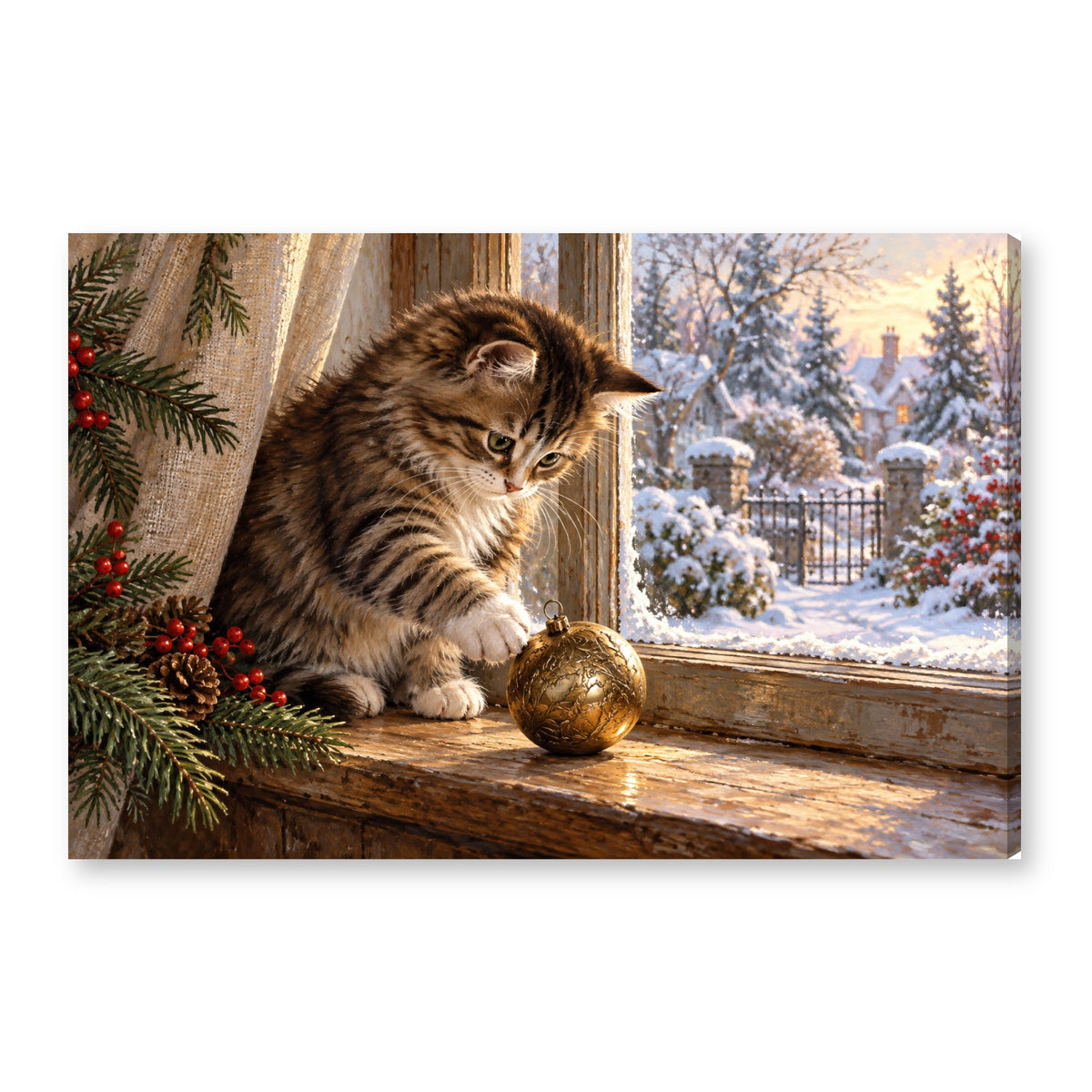 Canvas wall art on white background XM30