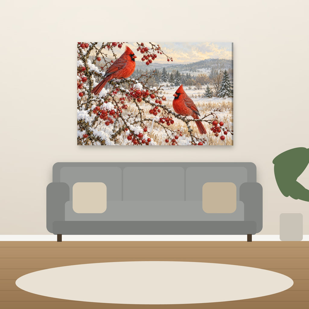 XM31 Wall art above sofa in living room