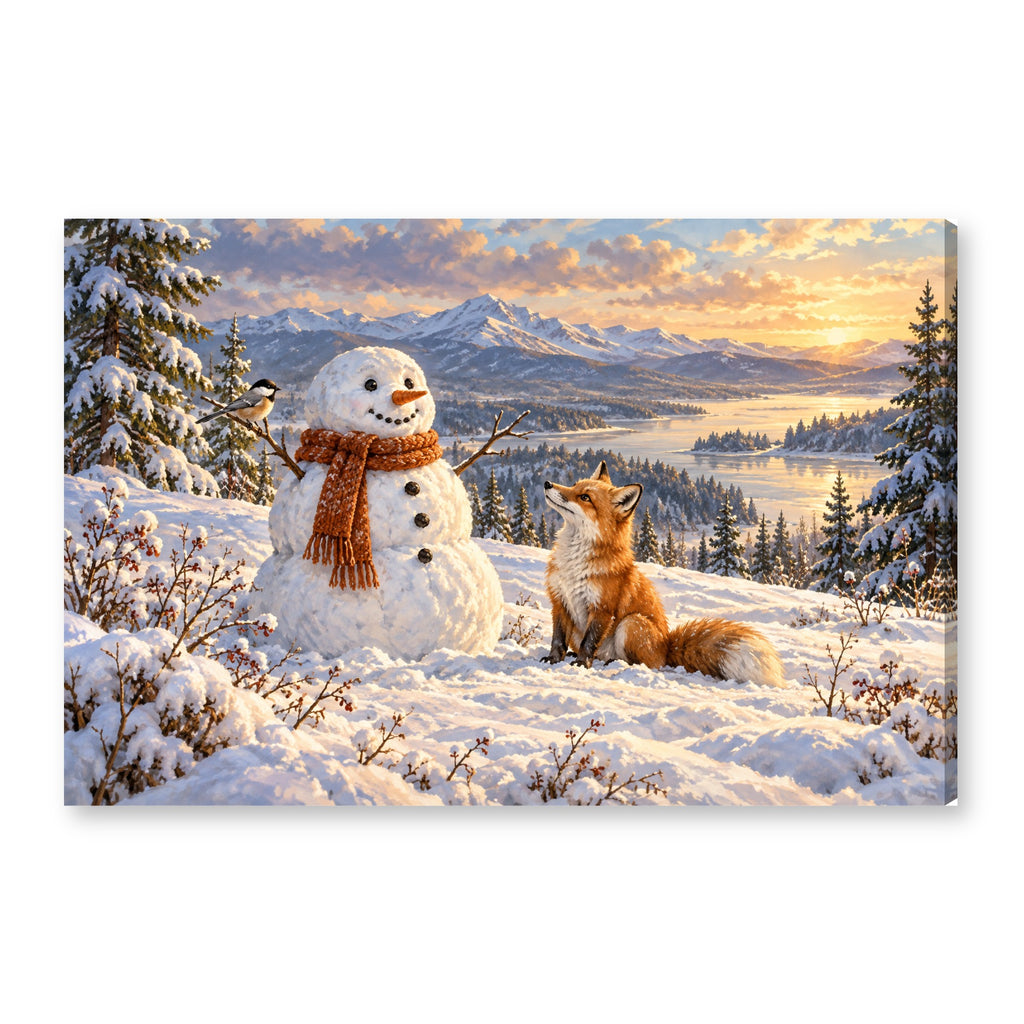Canvas wall art on white background XM33