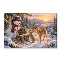 Canvas wall art on white background XM34