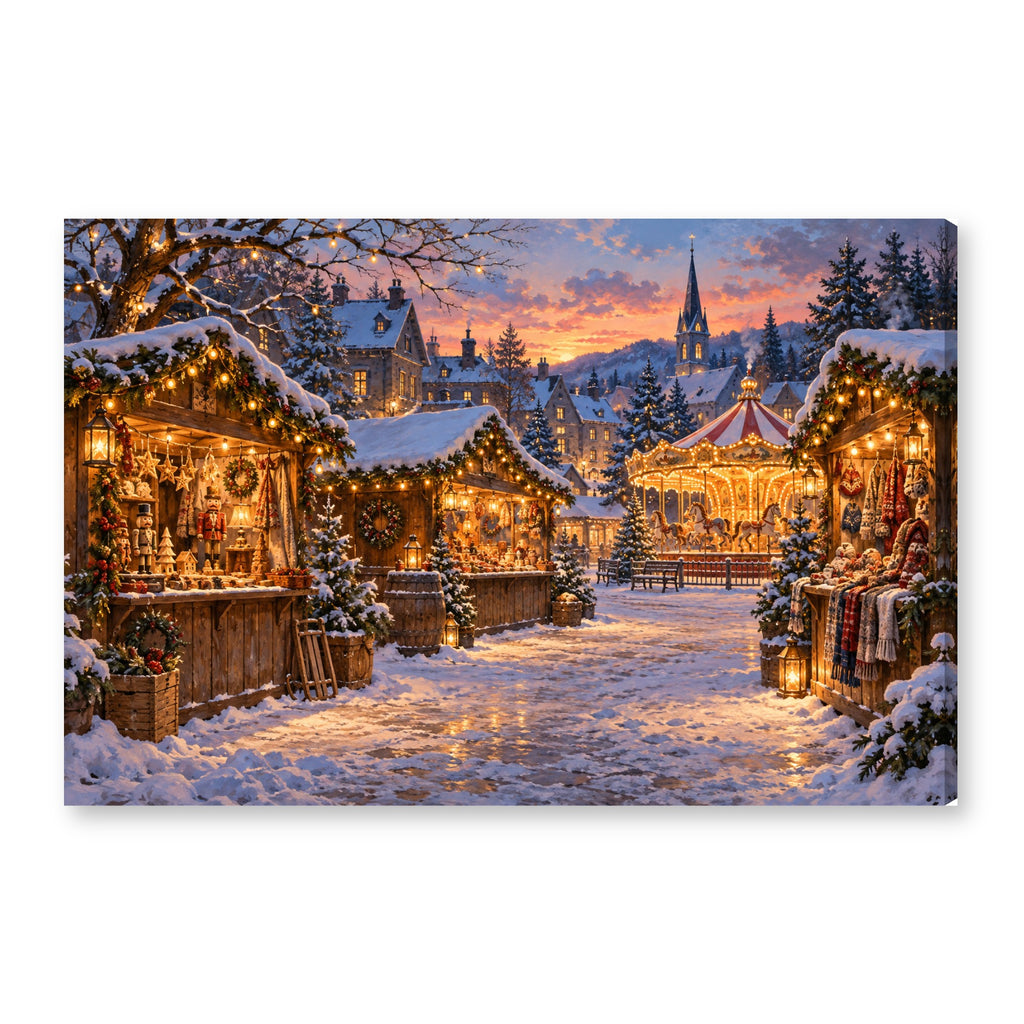 Canvas wall art on white background XM36