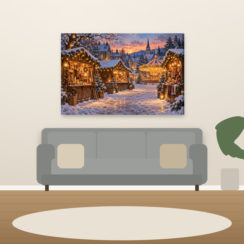 XM36 Wall art above sofa in living room