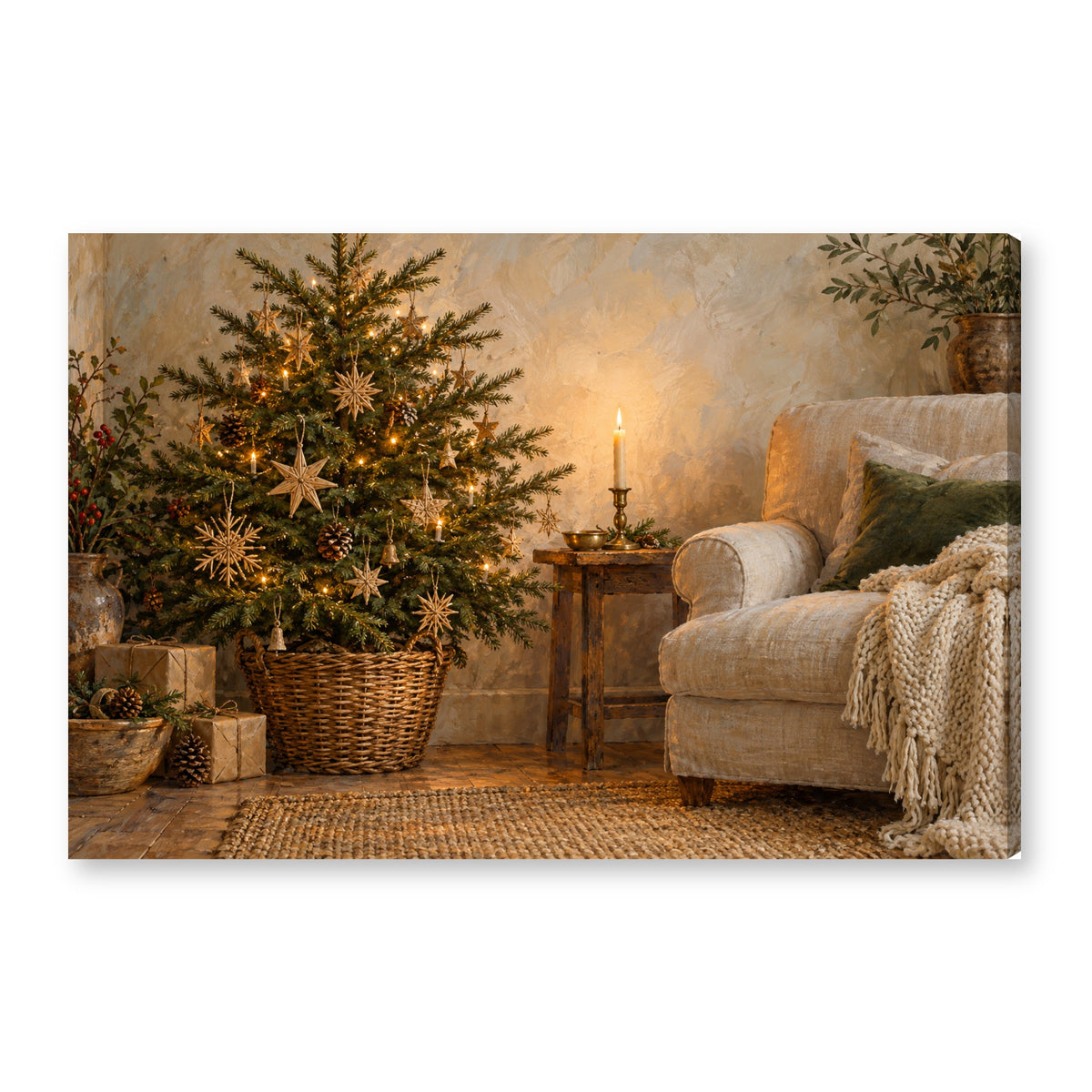 Canvas wall art on white background XM37