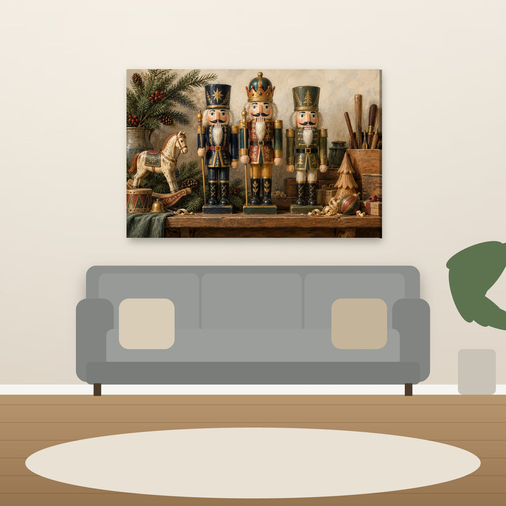 XM38 Wall art above sofa in living room