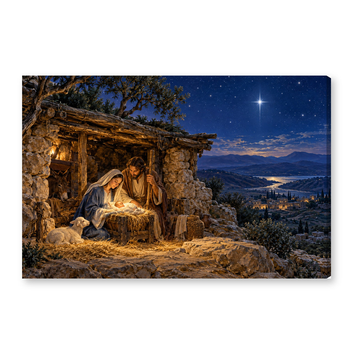 Canvas wall art on white background XM39