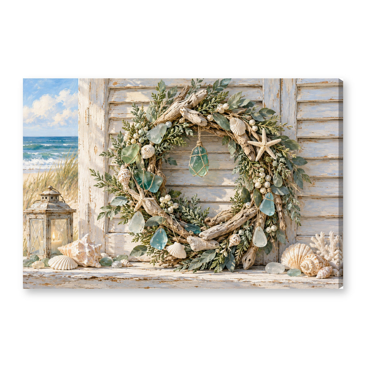 Canvas wall art on white background XM40