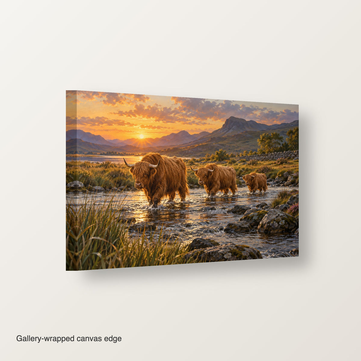 XM43 Gallery-wrapped canvas edge view