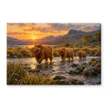 Canvas wall art on white background XM43