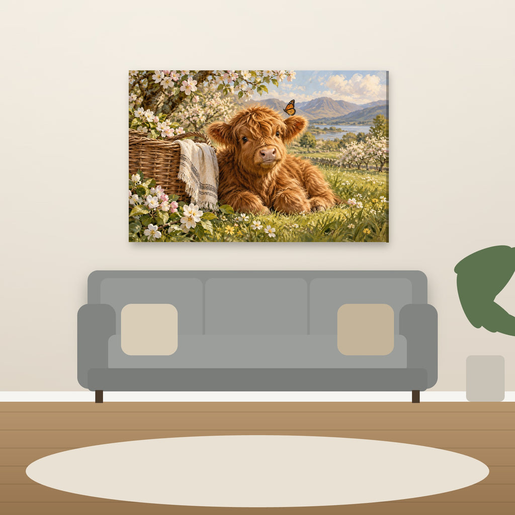 XM44 Wall art above sofa in living room